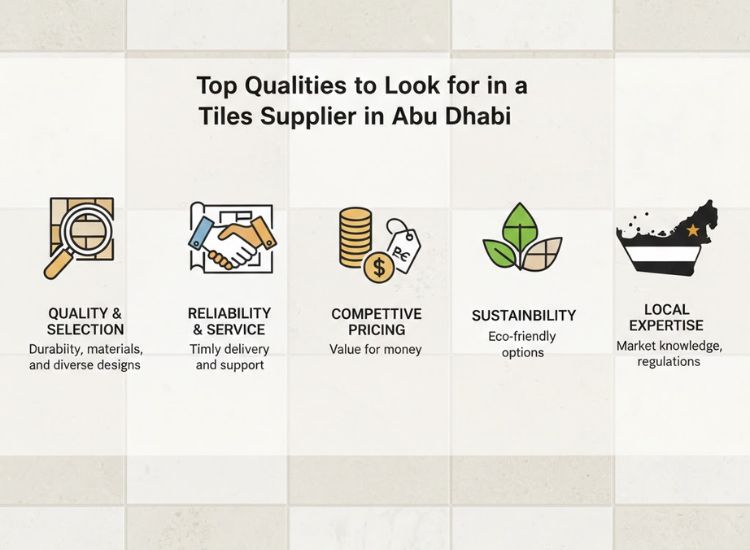 Top Qualities to Look for in a Tiles Supplier in Abu Dhabi