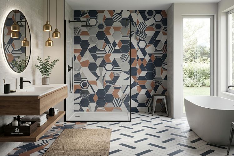 Creative Bathroom Tiles Patterns for Modern Homes
