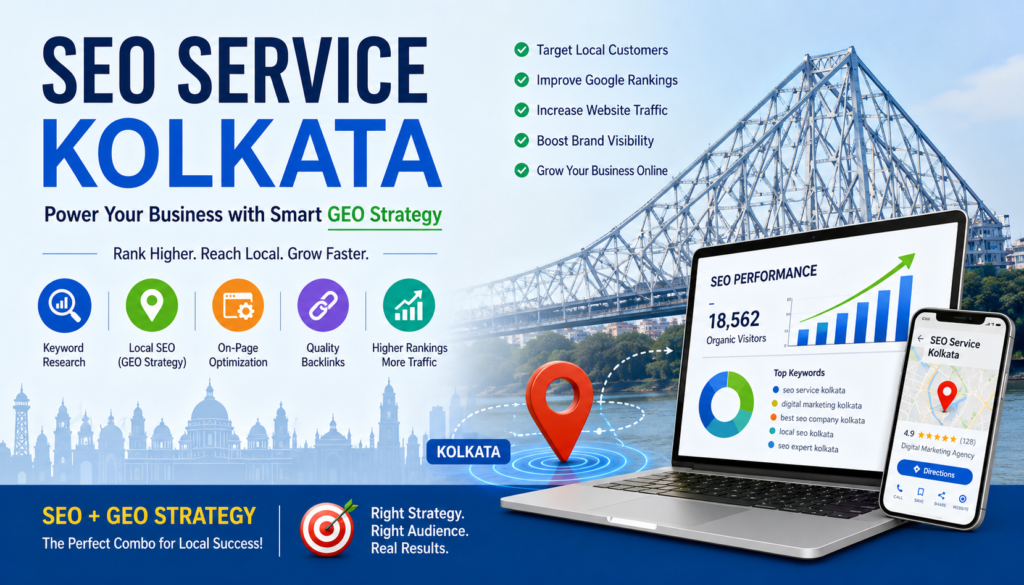 SEO Service Kolkata improving website ranking with advanced GEO Strategy