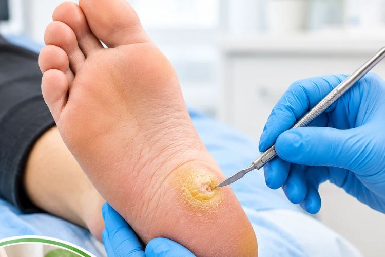 Heel Corn Treatment